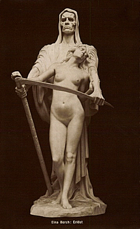 Døden og Pigen. Statue.