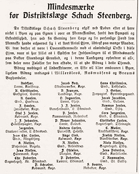 Planer om et mindesmærke...